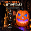 iN Halloween LED Pumpkin - Halloween Decoration - Colour Changing - Spooky Sounds - Motion Detection -Size 21.5x10x30cm