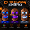 iN Halloween Spooky LED Skull - Colour Changing LED Lights - Spooky Sounds - Motion Detection - Halloween Decoration Size 19 x 8 x 30 cm