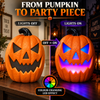 iN Halloween LED Pumpkin - Halloween Decoration - Colour Changing - Spooky Sounds - Motion Detection -Size 21.5x10x30cm