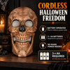 iN Halloween Spooky LED Skull - Colour Changing LED Lights - Spooky Sounds - Motion Detection - Halloween Decoration Size 19 x 8 x 30 cm