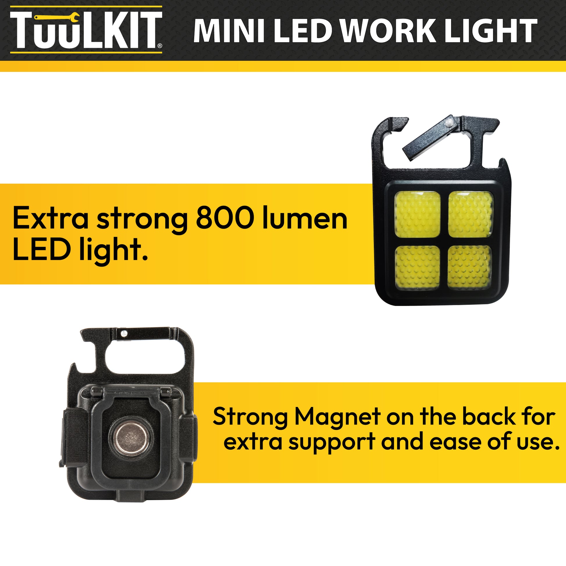 Mini LED COB Flashlight – Pocket Keychain Work light - DSL