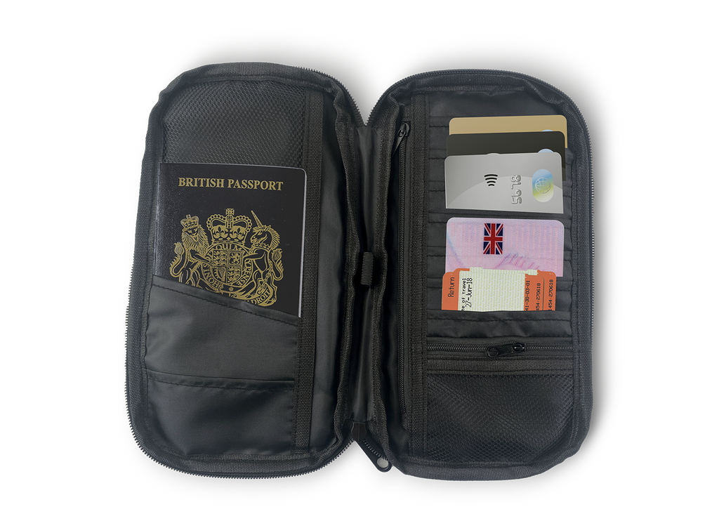 Universal Travel Organiser with RFID Protection
