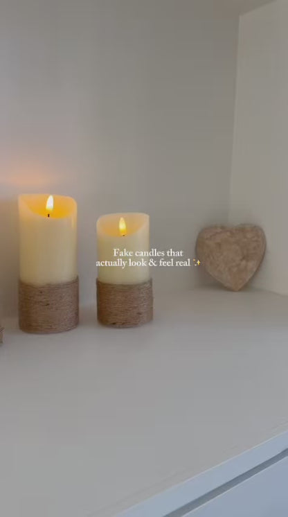 Flameless LED Candles - Rope Design