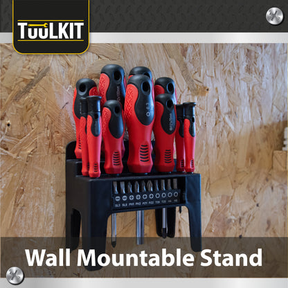 21 Piece Screwdriver Set | Magnetic Screwdrivers with Stand - DSL