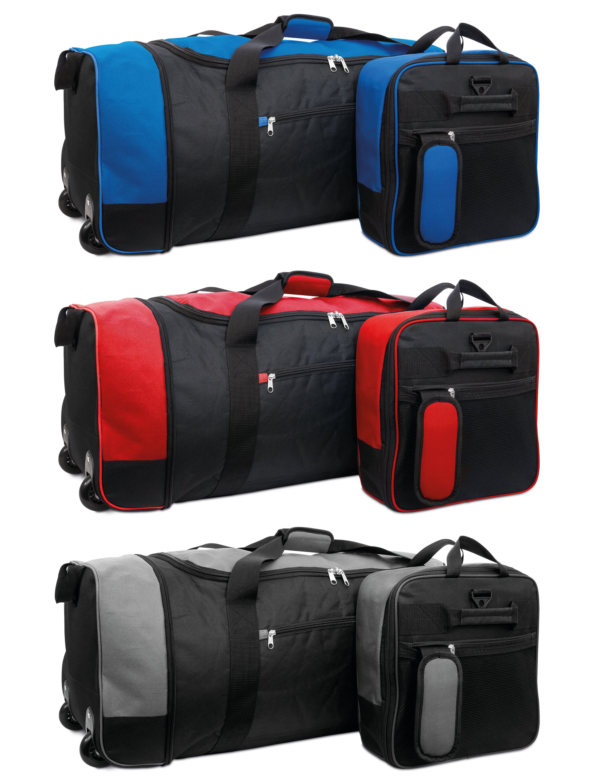 Large Travel Bag With Wheels (Red) - iN Travel - DSL