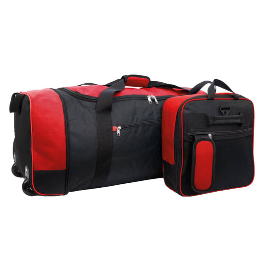 Large Travel Bag With Wheels (Red) - iN Travel - DSL