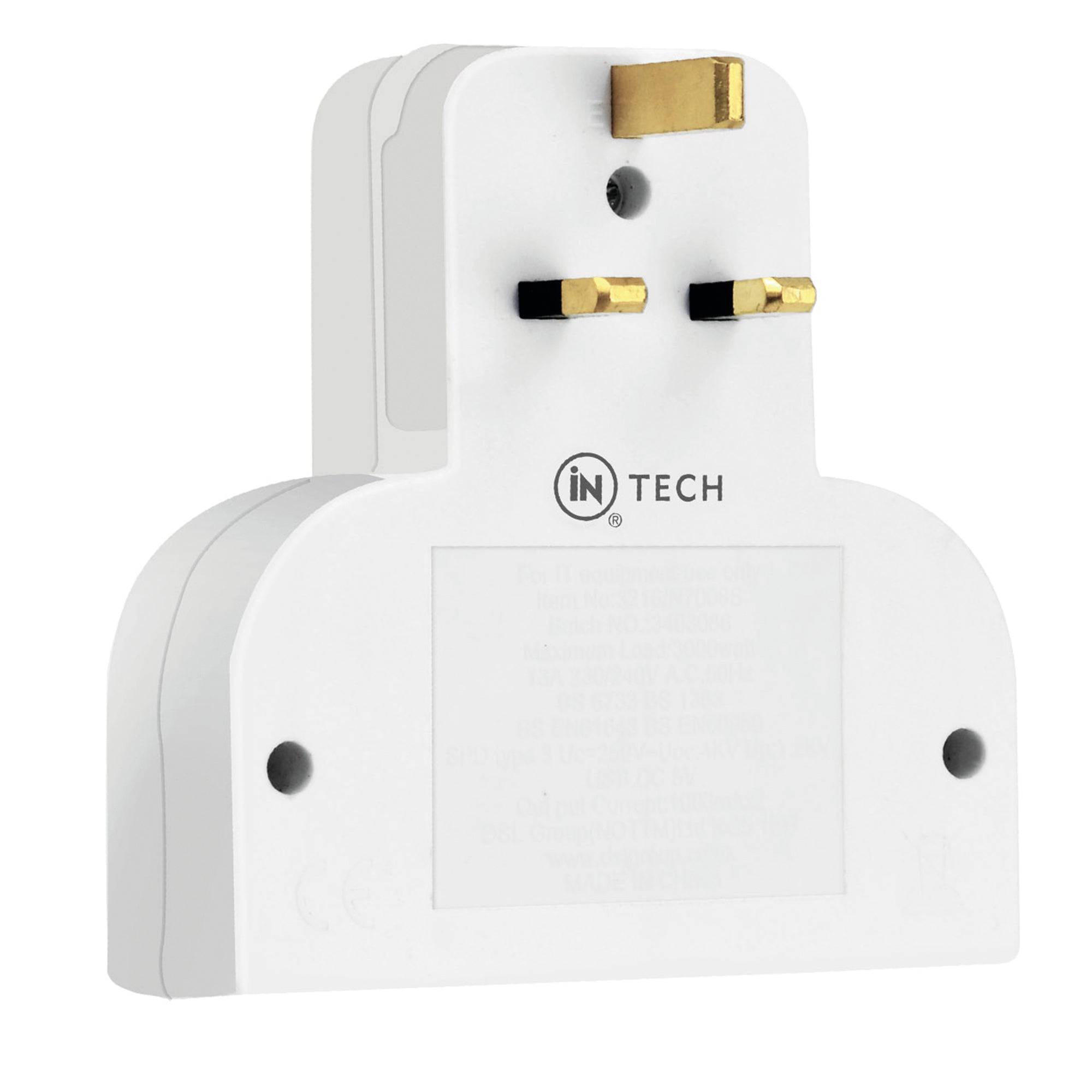 Double Plug Adapter With Twin USB Charging - iN Tech – DSL