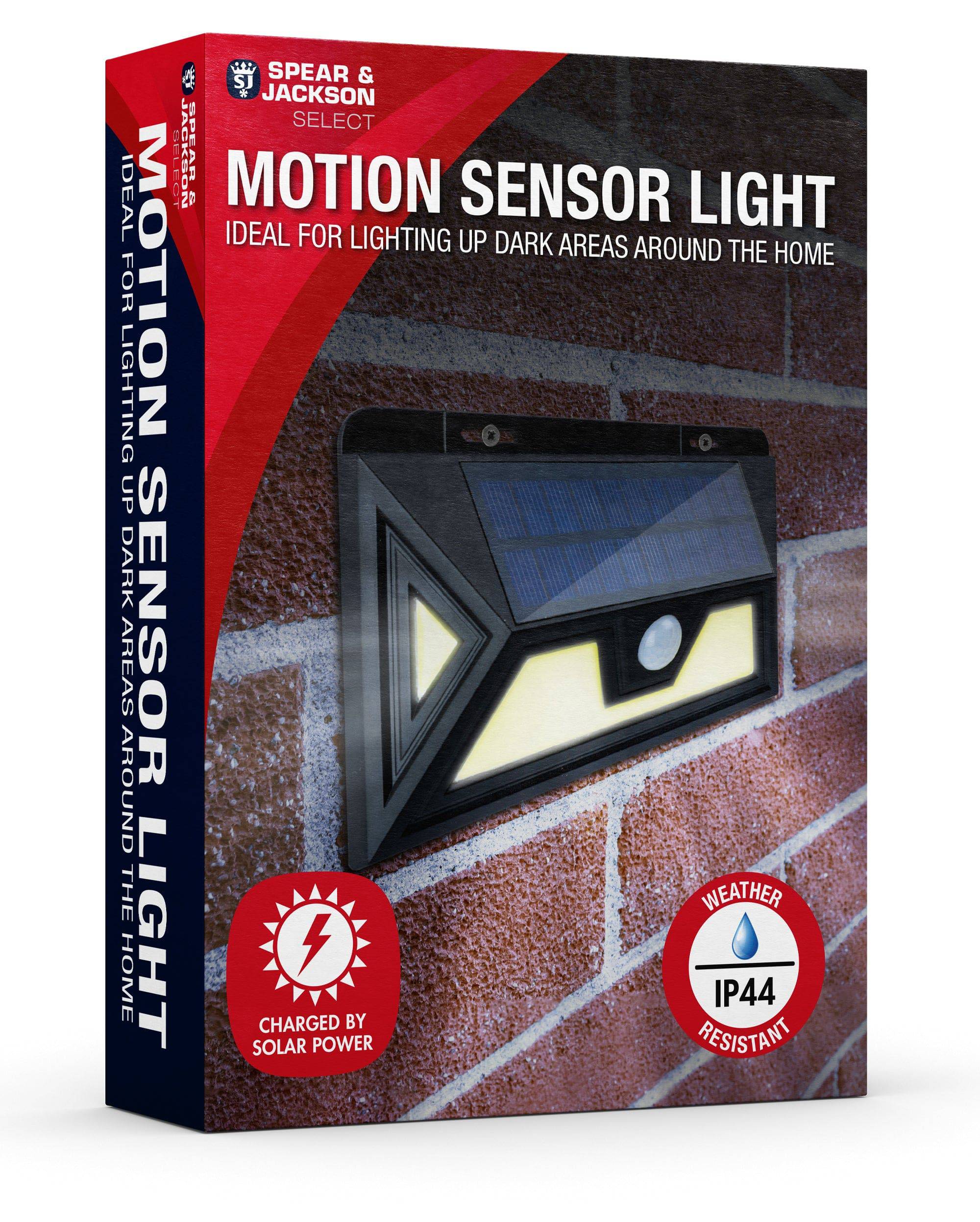 Motion Sensor Outdoor Security Solar Light - Spear & Jackson - DSL