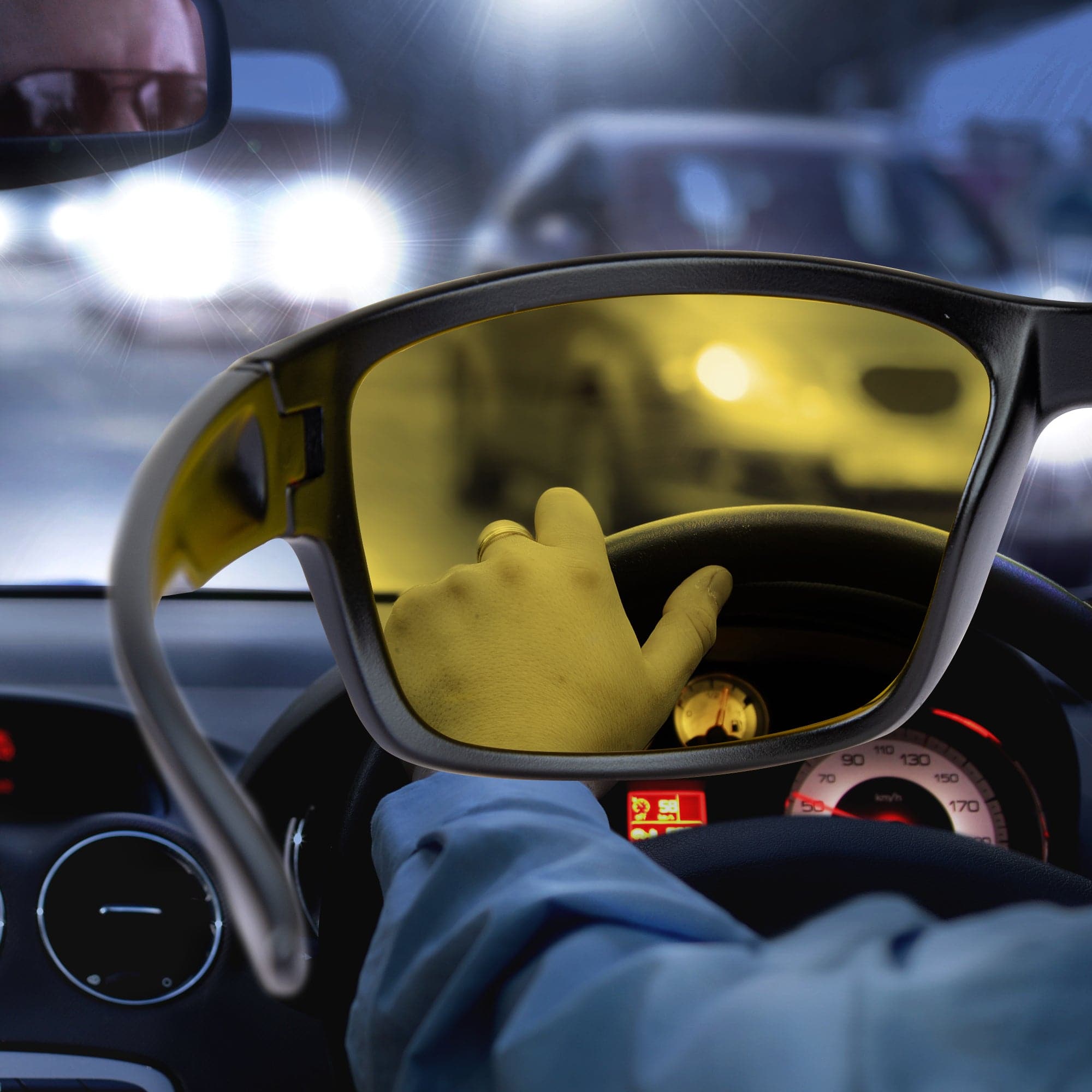 Night Driving Glasses with Anti-Glare (Clip On) Clear Vision for