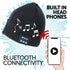 Rechargeable Bluetooth LED Beanie Hat (Unisex) (Black) - DSL