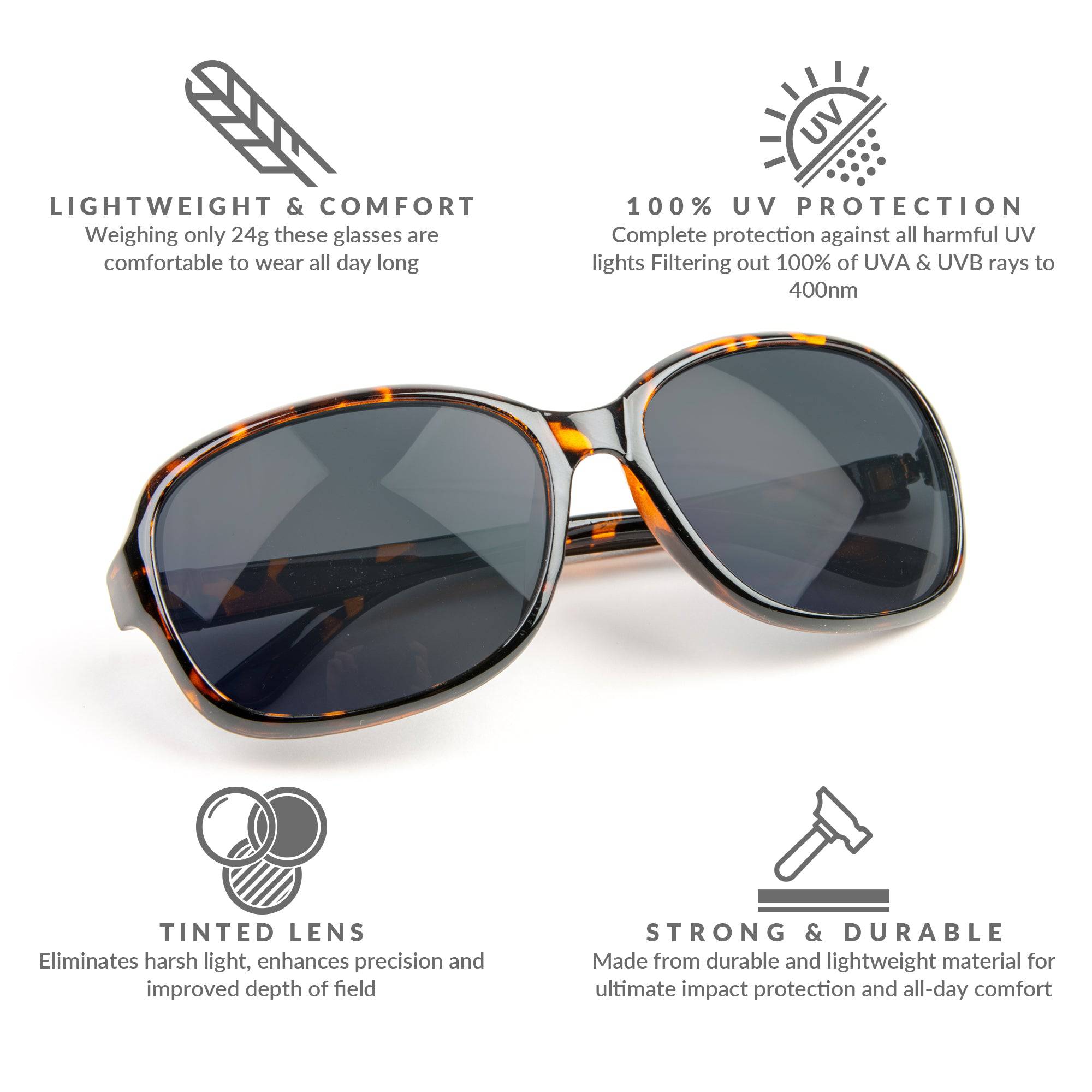 Sunglasses (Black/Orange) - Foster Grant - DSL