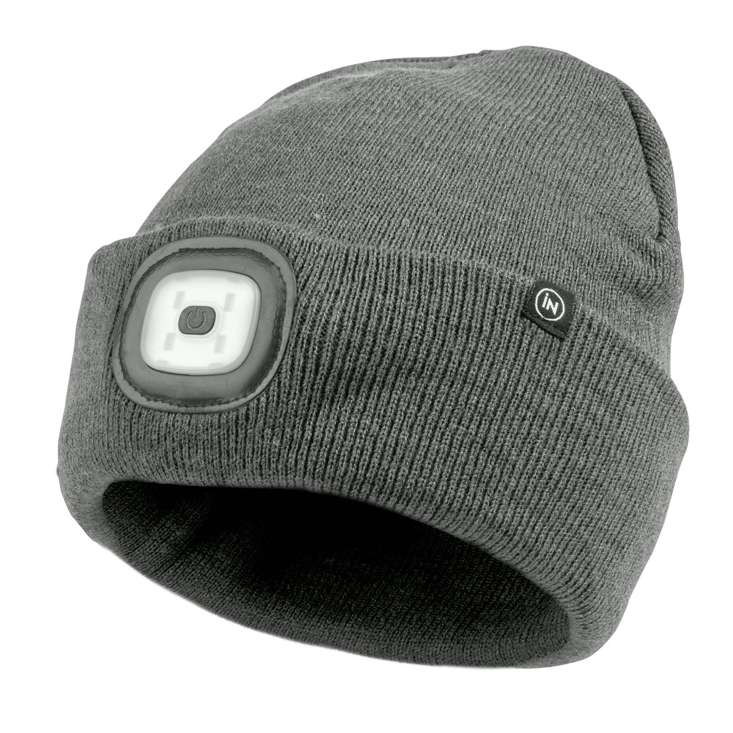 Rechargeable LED Light Thinsulate Beanie Hat (Unisex) (Grey) - DSL