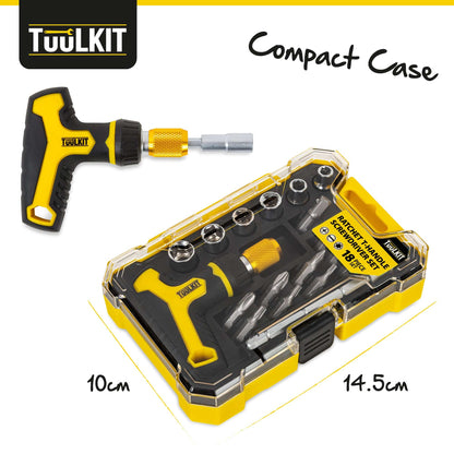 18 Piece Ratchet T-Handle Screwdriver Set - TuuLKIT - DSL