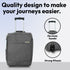 Travel Luggage Trolley with Extendable Handle on Wheels (Dark Grey) - DSL