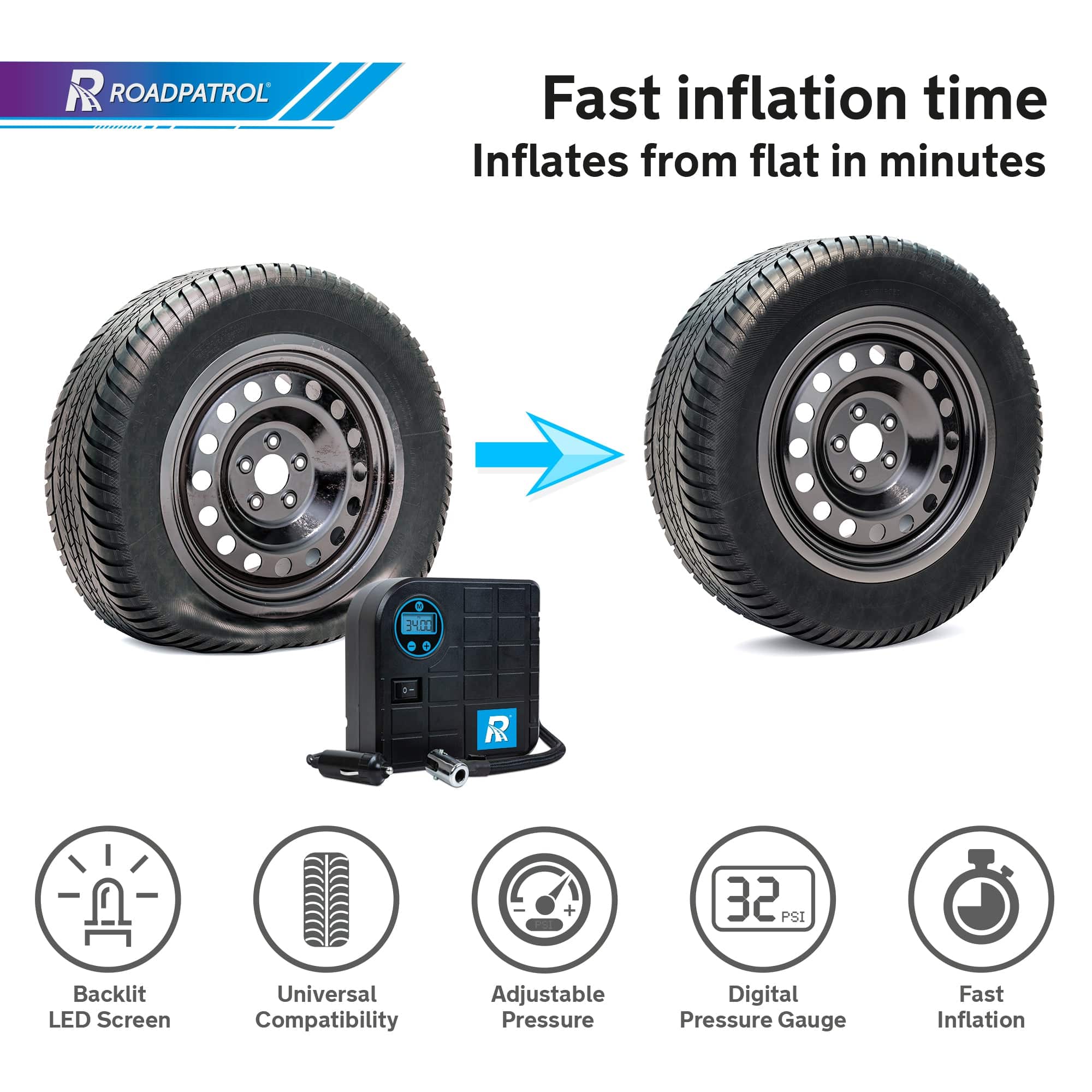 Digital Tyre Inflator - RoadPatrol - DSL