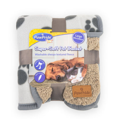 Super Soft Pet Blanket (Light Grey) - Pawpride - DSL