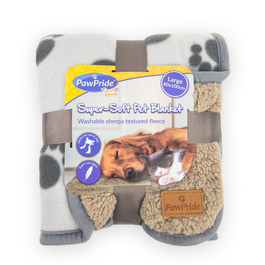 Super Soft Pet Blanket (Light Grey) - Pawpride - DSL