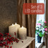 Flameless LED Candles (Ombre) with remote control (Set of 3) - DSL