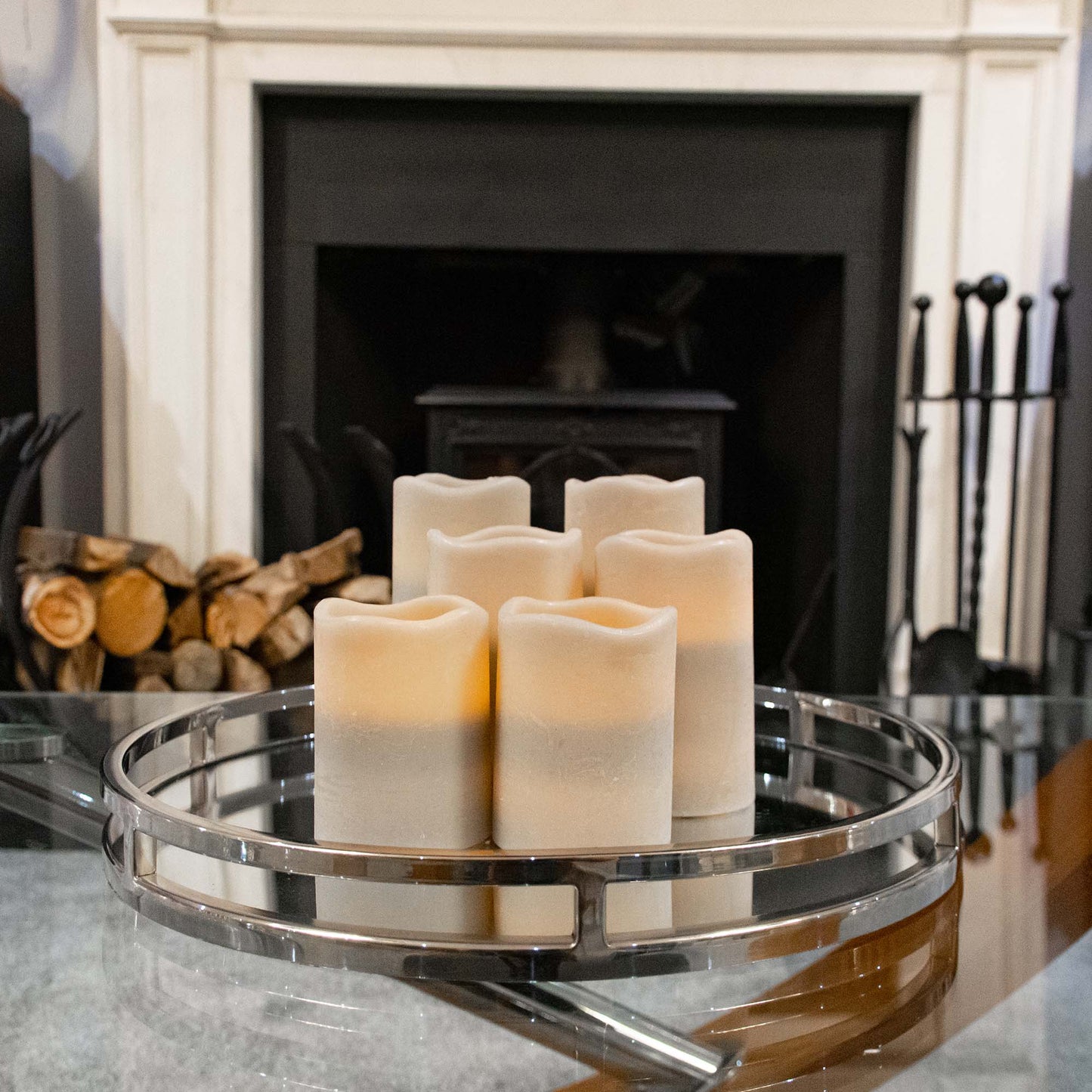 LED Flameless Candles Set with Remote Control (Set of 2) - DSL