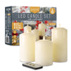 Neutral Flameless LED Candles (Set of 3) - DSL