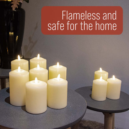 Neutral Flameless LED Candles (Set of 3) - DSL