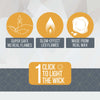 Neutral Flameless LED Candles (Set of 3) - DSL