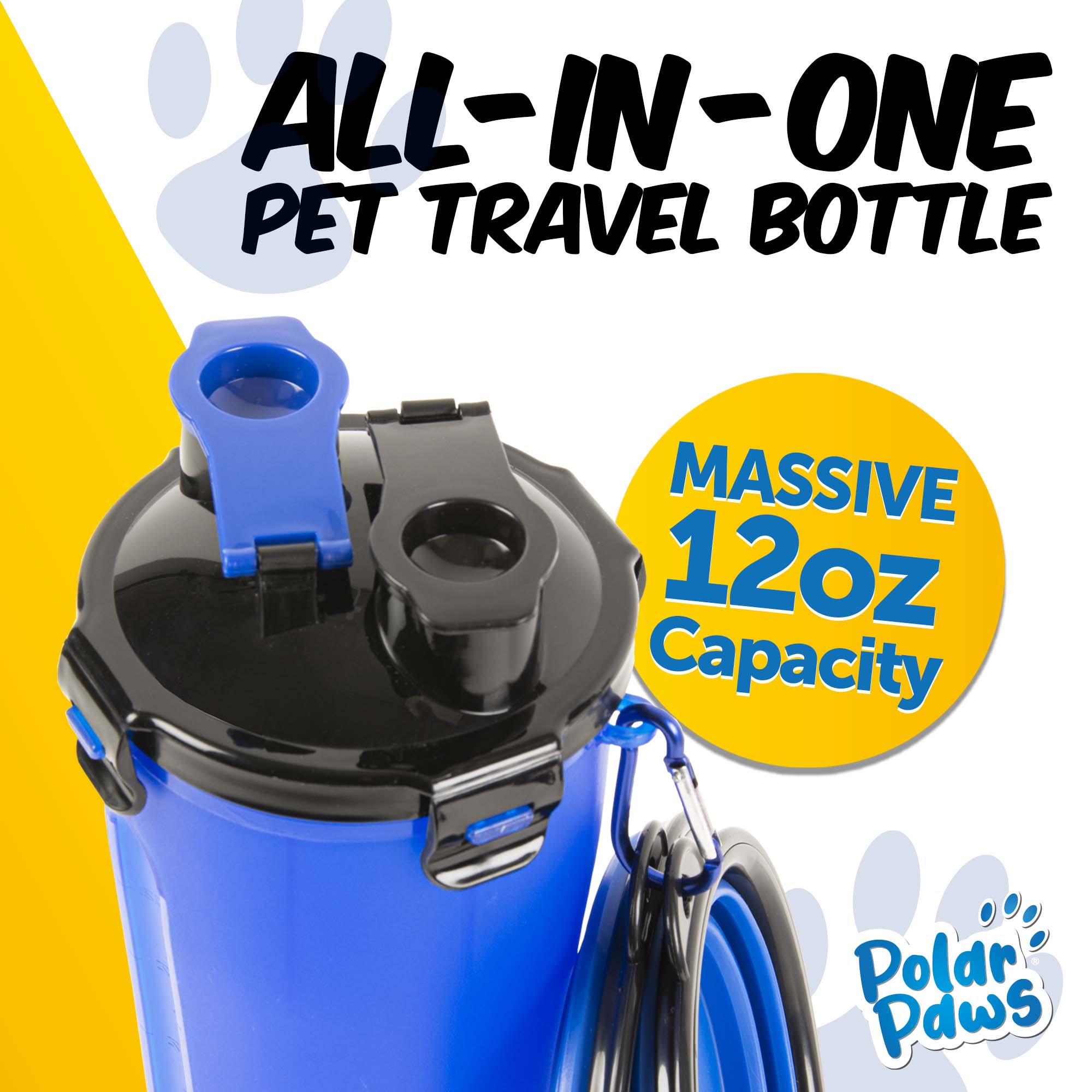 2-in-1 Pet Water Bottle and Food Container - PawPride - DSL