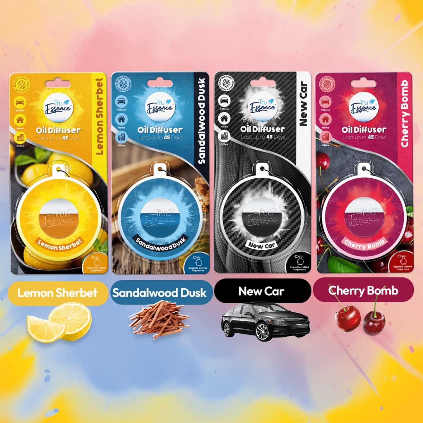 Car Air Freshener (Lemon Sherbet) - TruEssence - DSL