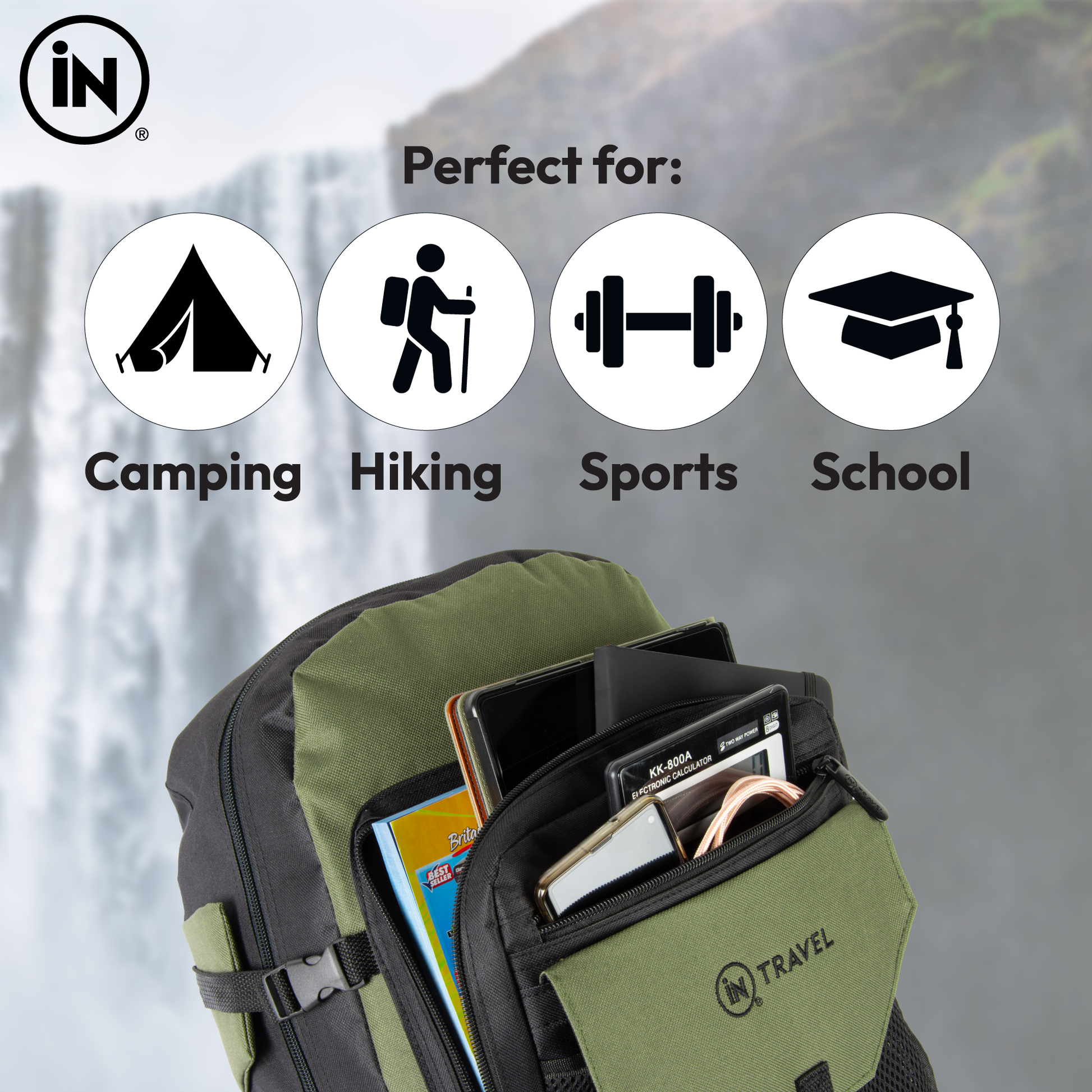 Waterproof Travel Backpack - iN Travel - DSL