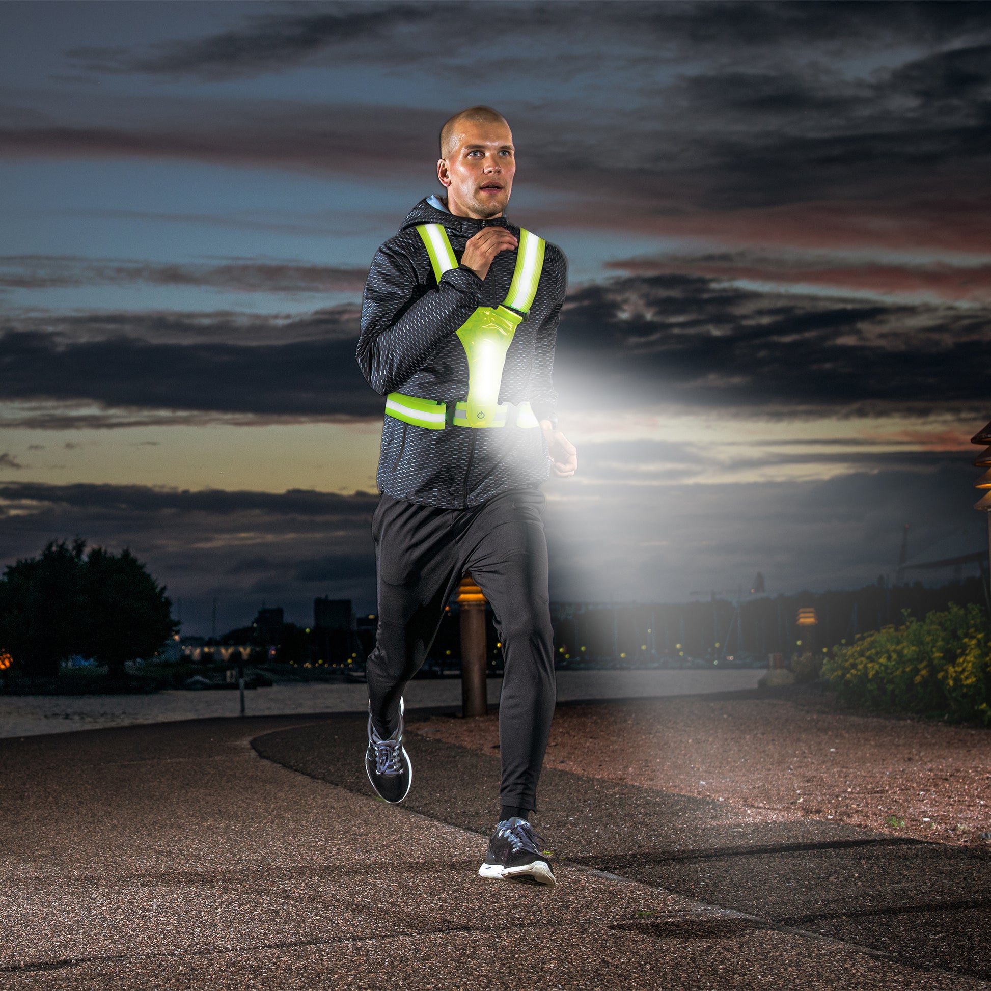 LED Strap 'n' Secure Hi Vis Lumivest - DSL
