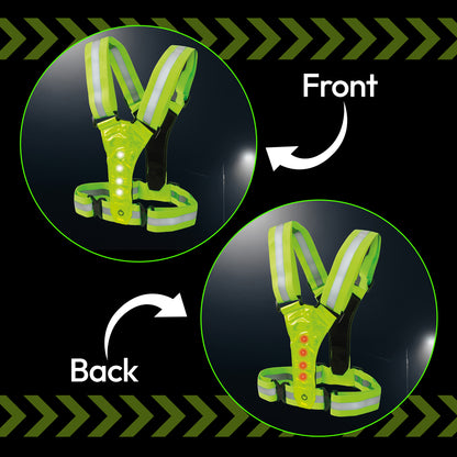 LED Strap 'n' Secure Hi Vis Lumivest - DSL