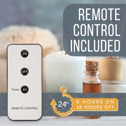 Flameless LED Candles (Ombre) with remote control (Set of 3) - DSL