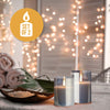LED Flameless Candles Glass Set with Remote Control (Set of 2) - DSL