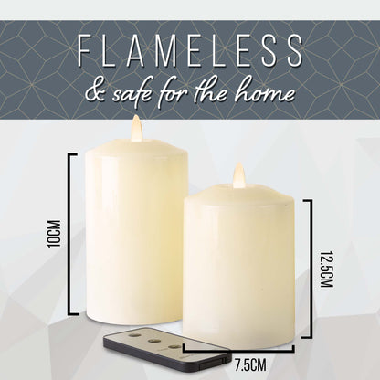 Neutral Flameless LED Candles (Set of 2) - DSL